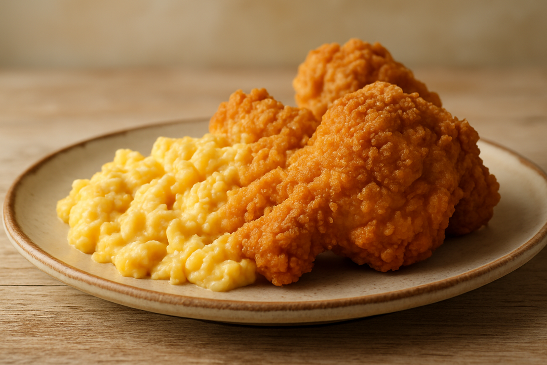 Are Scrambled Eggs Fried Chicken?