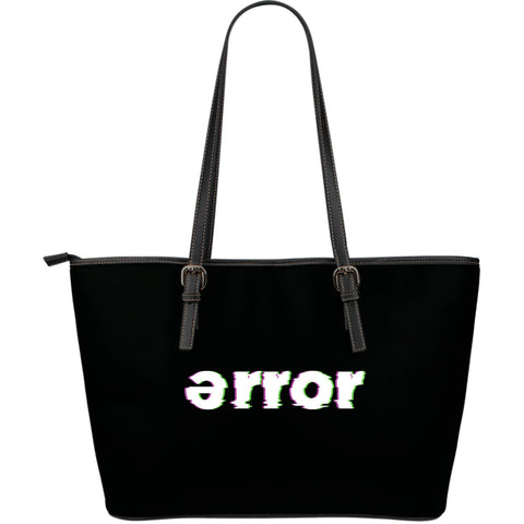error leather bag logo