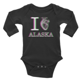 infant iHeart Onesie Dark
