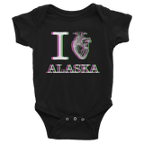 infant iHeart Onesie Dark