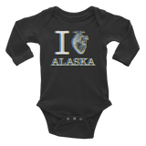 infant iHeart Onesie Dark