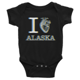 infant iHeart Onesie Dark