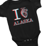 infant iHeart Onesie Dark